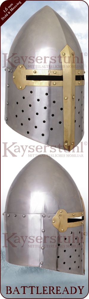 Klassischer Sugar Loaf Helm um 1330