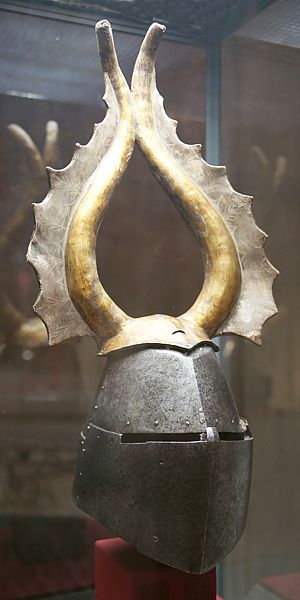 Funeralhelm der Familie von Pranck im Kunsthistorischen Museum Wien (Österreich)