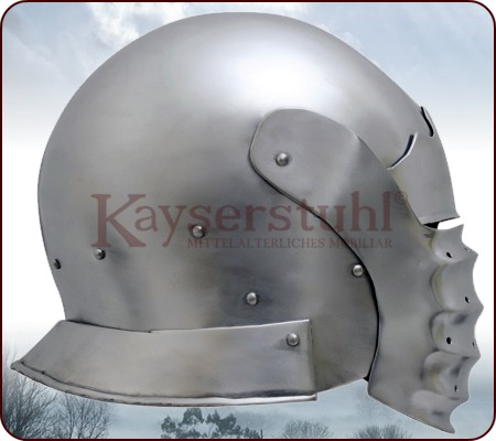 Schaller (HR) mit Blasebalgvisier um 1500