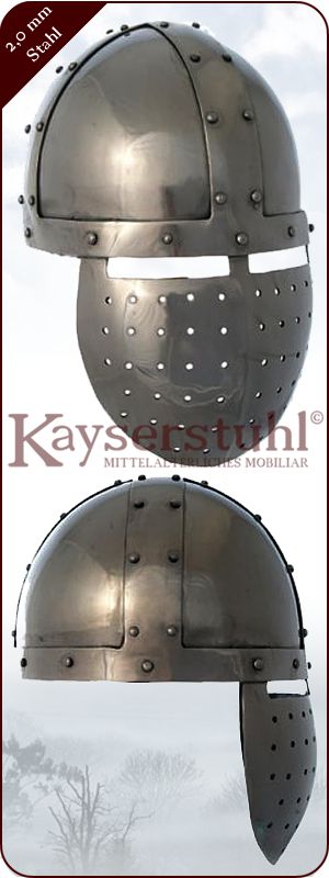 Kreuzritter-Spangenhelm "Crac" mit Maske