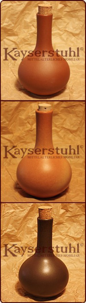 Bauchiges Fläschchen mit Kork 0,2 l