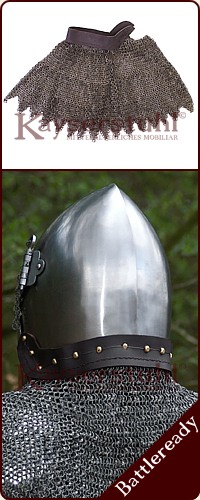 Kettenbrünne, Römisches Geflecht, ID: 6mm