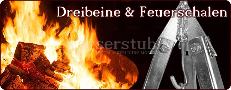 Dreibeine und Feuerschalen