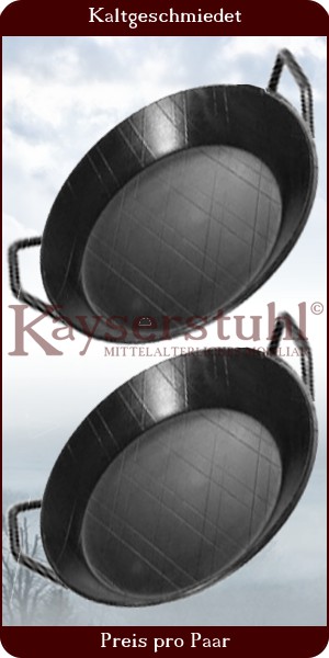 Kaltgeschmiedete Pfanne mit langem geraden Griff