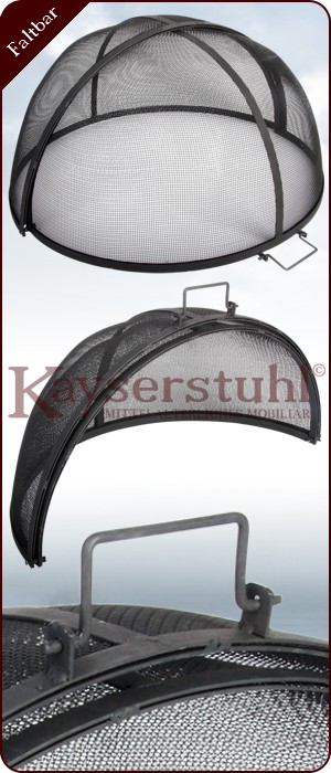 Faltbarer Funkenschutz für Feuerschalen