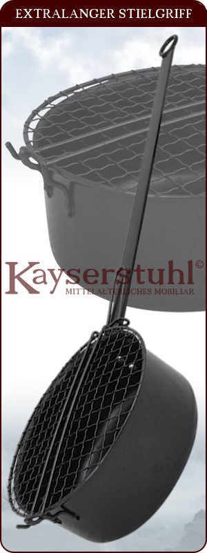 Popcorn-Pfanne mit langem Griff