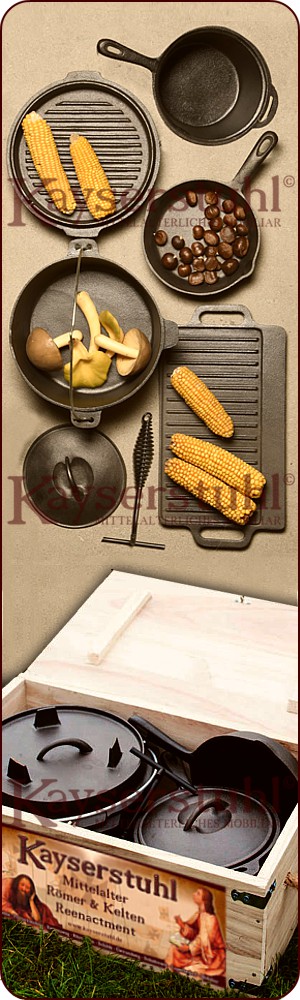 Dutch Oven Set 7-teilig mit praktischer Kiste