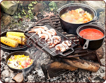 Dutch Oven Set 7-teilig mit praktischer Kiste