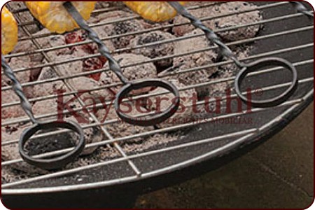 Langer schmiedeeiserner Spieß 50 cm (4 Stück)