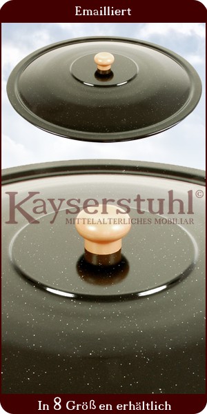 Emaillierter Deckel in acht Größen