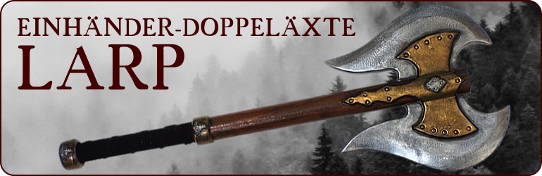 Einhändige LARP-Doppelaexte