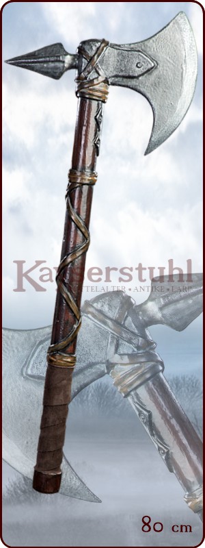 Einhändige LARP Schlachtaxt mit Dorn "Derek"