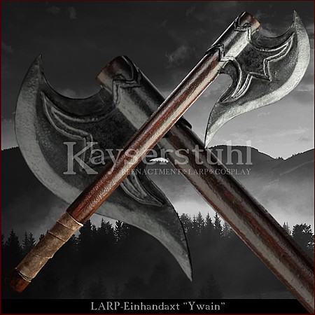 Einh&auml;ndige LARP Axt "Ywain"