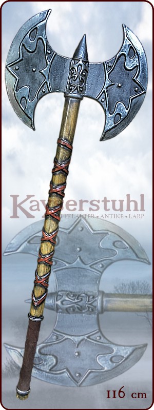 Zweihändige LARP Doppelaxt "Torin"