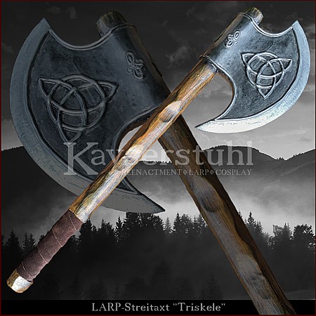 Einhändige LARP Axt "Triskele"