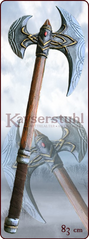 Einhändige LARP Doppelaxt "Dwarf"
