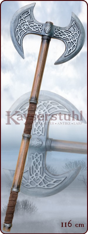 Zweihändige LARP Doppelaxt "Dragonslayer"