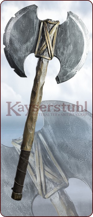 Einhändige LARP Doppelaxt "Barbar"