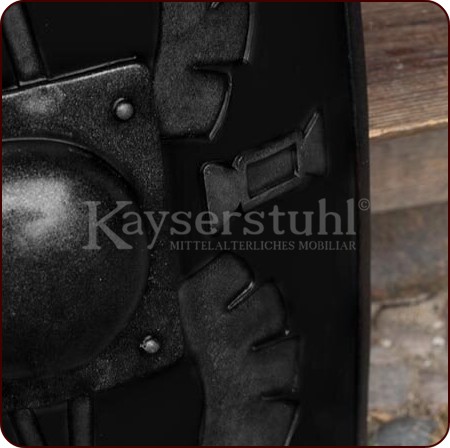 LARP-Römerschild (Legionärs-Scutum) schwarz (100 cm)