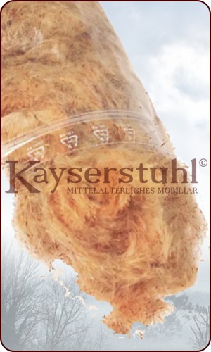 Zunder aus Rohrkolben im PE-Beutel