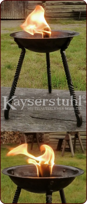 Kleine handgeschmiedete Feuerschale bzw. Kohlebecken
