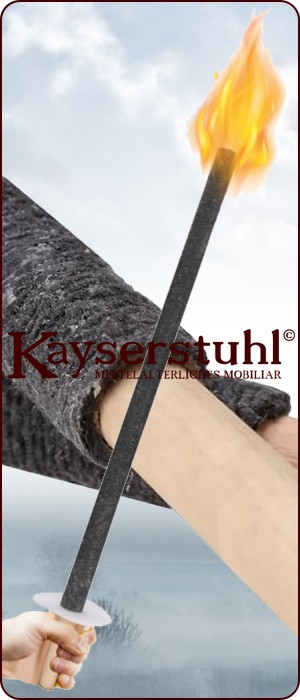 Traditionelle Wachsfackel mit 45 Minuten Brenndauer