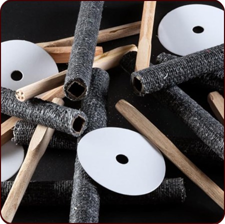 Traditionelle Wachsfackel mit 45 Minuten Brenndauer