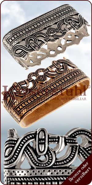 Angelsächsisches Mundblech, Bronze oder versilbert