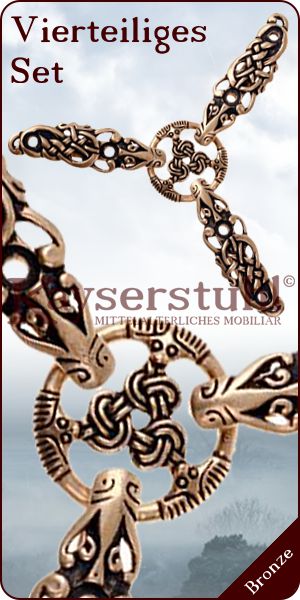 Wikingerzeitliches Mundblech aus Messing mit Antikfinish