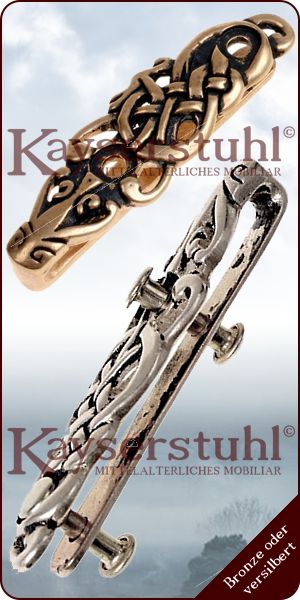 Wikingerzeitliches Mundblech aus Messing mit Antikfinish