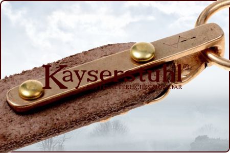 Wikingerzeitliches Mundblech aus Messing mit Antikfinish