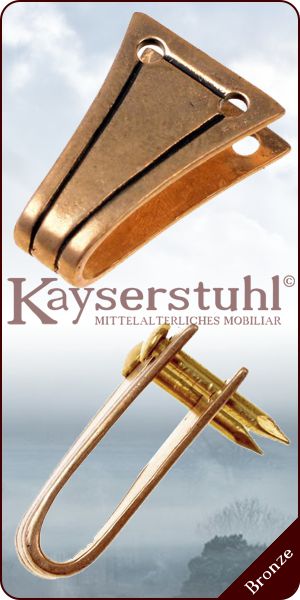 Aufhängungsset für Saxscheiden aus Bronze