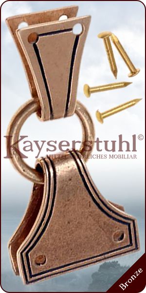 Aufhängungsset für Saxscheiden aus Bronze