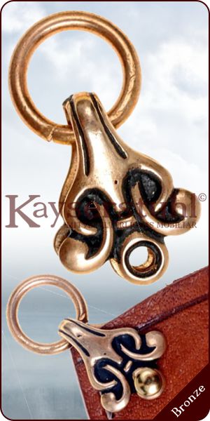 Aufhängung "Birka" für Wikingerscheide aus Bronze