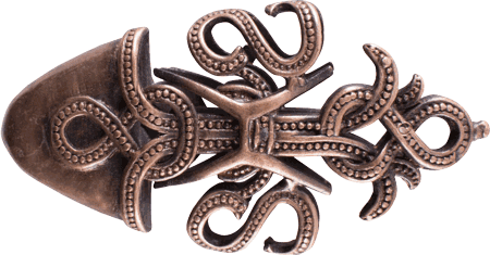 Wikingerzeitliches Ortband "Schlange" aus Bronze