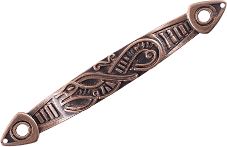 Wikingerzeitlicher Riemendurchzug "Drache" aus Bronze
