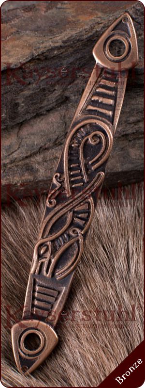Wikingerzeitlicher Riemendurchzug "Drache" aus Bronze