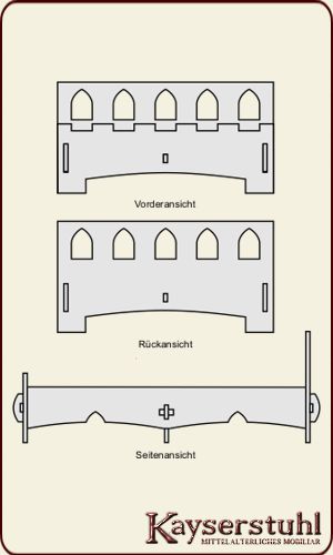 Steckbett "Gotik" 140