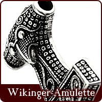 Mittelalter Kette Raben Amulett nach Vorbild der skandinavischen Vendel-Zeit 