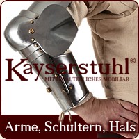 Rüstungsteile für Arme, Schultern und Hals