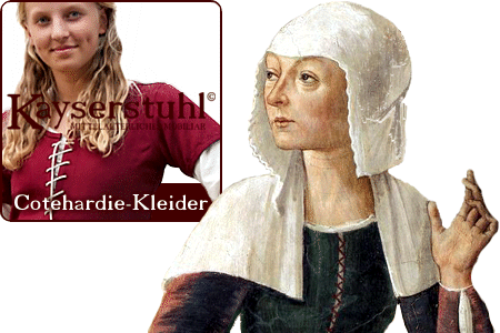 Cotehardie-Kleider (engl. Kirtle) - 14. & 15. Jhd.