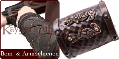 LARP-Arm- & Beinschienen aus Leder