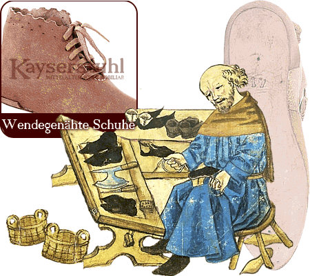 Wendegenähte Mittelalterschuhe