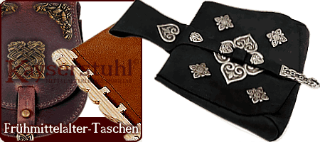 Frühmittelalterliche Taschen und Gürteltaschen