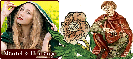 Mittelalter & Spätantike: Umhänge, Capes und Mäntel