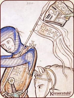 Detail einer Miniatur aus dem Westminster-Psalter