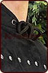 Schwarze Brigantine aus Wildleder