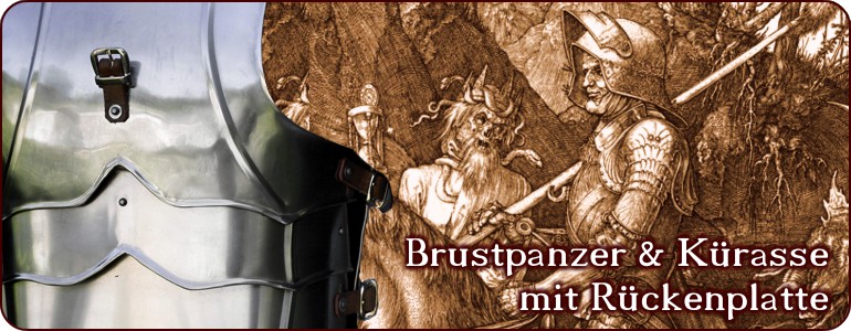Brustpanzer & Kürasse mit Rückenplatte