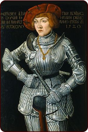 Kurfürst Joachim II. (1505–1571) Herrscher Brandenburgs im Zeitalter von Renaissance und Reformation. Gemälde von Lucas Cranach dem Älteren (entstanden ca. 1520)