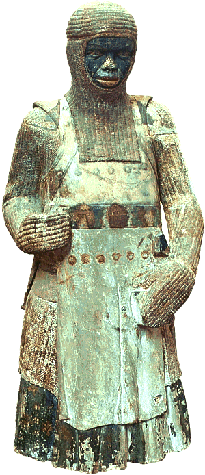 Figur des heiligen Mauritius im Magdeburger Dom, eine der ältesten Darstellungen eines Plattenrockes (um 1250)
